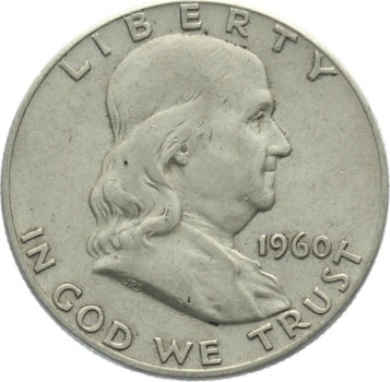 USA 1/2 Dollar 1960 o. Mzz. - Franklin
